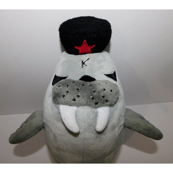 2010 Kozik X Kidrobot VASILY The Grumpiest Walrus 14.5" Plush Stuffed Toy - Picture 2 of 9
